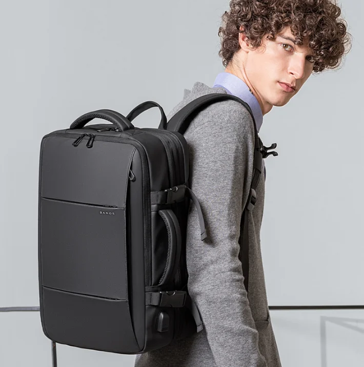 S Men Multifunction Backpack Business Oxford Travel Bag Male