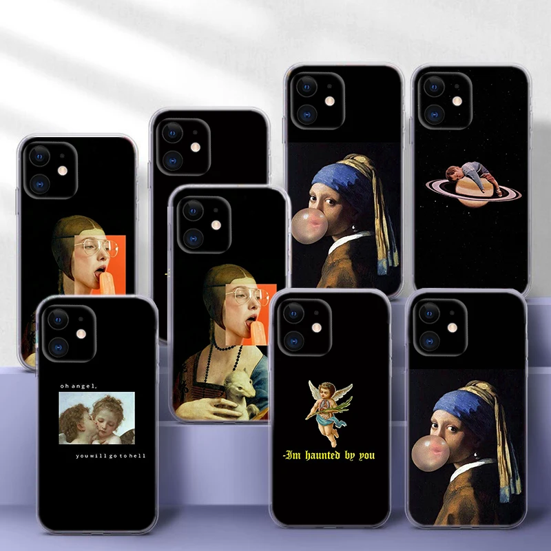 D28 скульптура искусство Мона Лиза мягкая искусственная для Moto G4 Plus G41 G5 G50 G51 G5S G6 Play