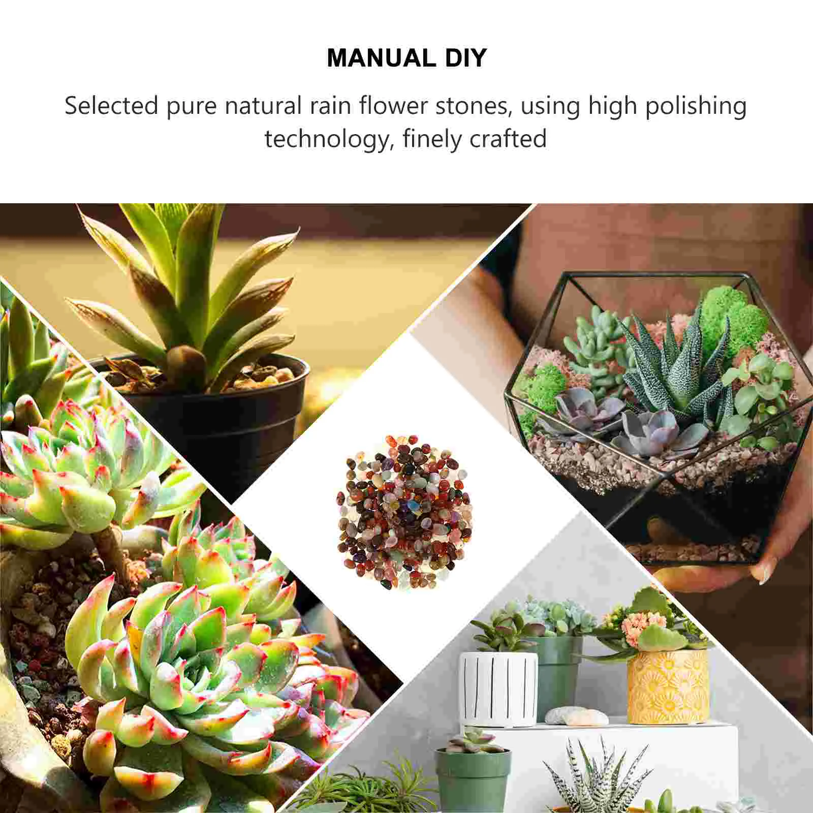 Камешки для растений суккуленты тротуарные камни декоративные садовые Юхуа