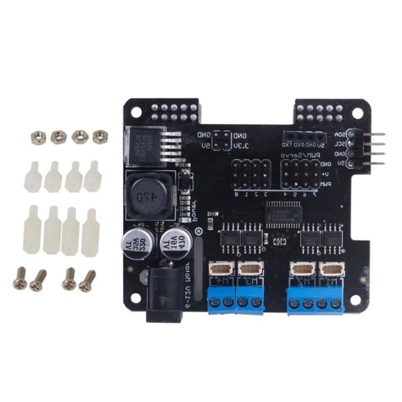 

Motor Driver Board forRaspberry 4B/3B+ with Customizable I2C Address and PWM Outputs C1FD