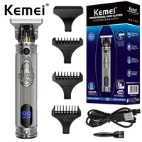kemei km 700h barber shop oil head 0mm electric hair trimmer professional haircut shaver carving hair beard machine styling tool