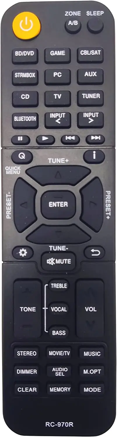 

Remote Control for Onkyo AV Receiver HT-R398 HT-S3910 TX-SR393