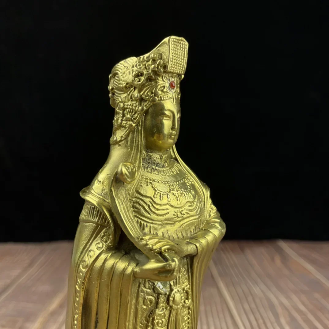 Латунные оптовые медные бронзовые статуи Mazu императричные поделки западные