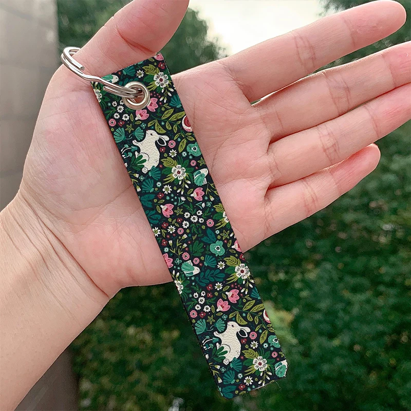 

Fashion Forest Friends Custom Keychains Strap Keyring Hanging Holder Bag Car Wallet Trinket Keychain Hanging Bag Accessories