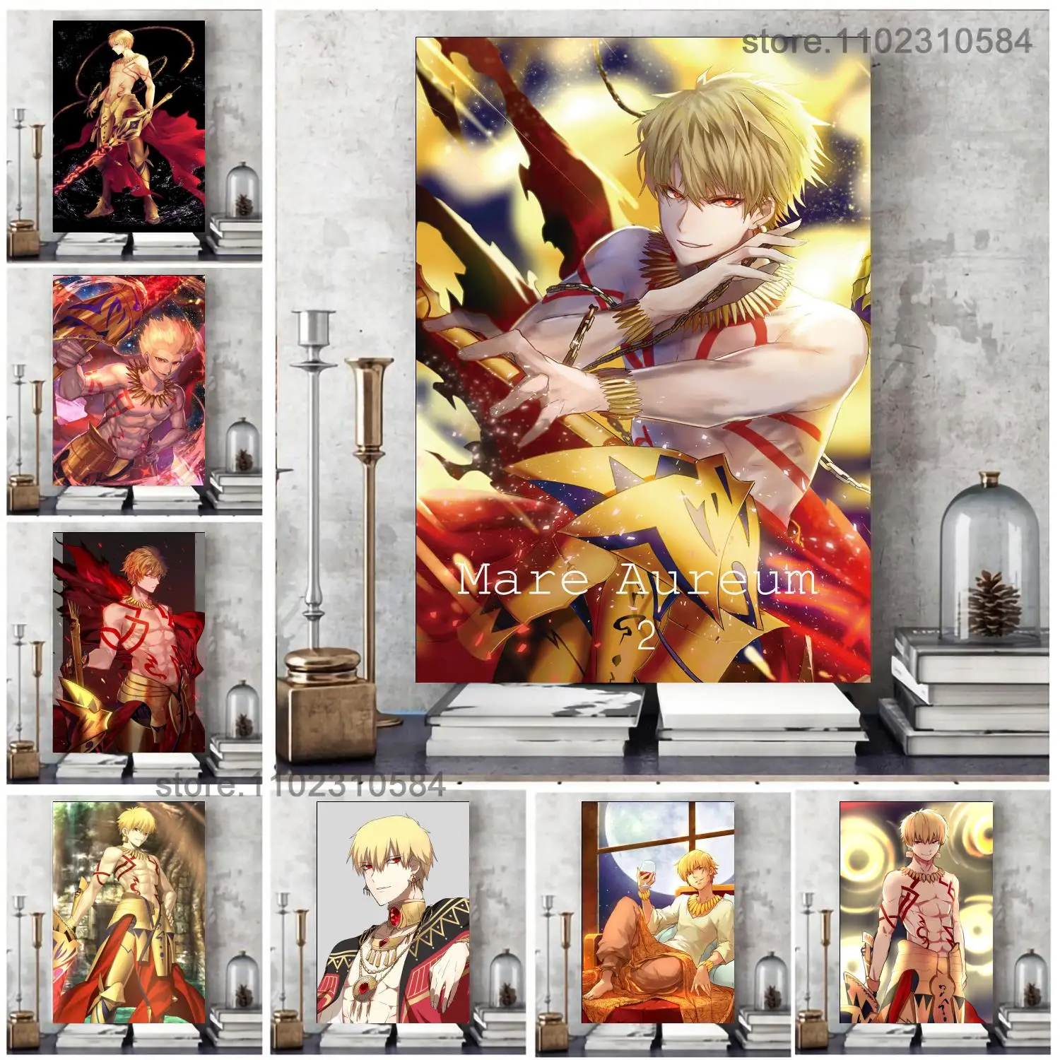 

Gilgamesh Wall Art Canvas Posters Decoration Art Poster Personalized Gift Modern Family bedroom Painting