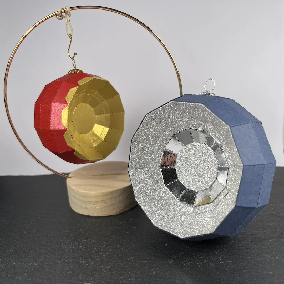 Новинка 2024 Рождественский шар Julekugle Med отражатель вырубные штампы для