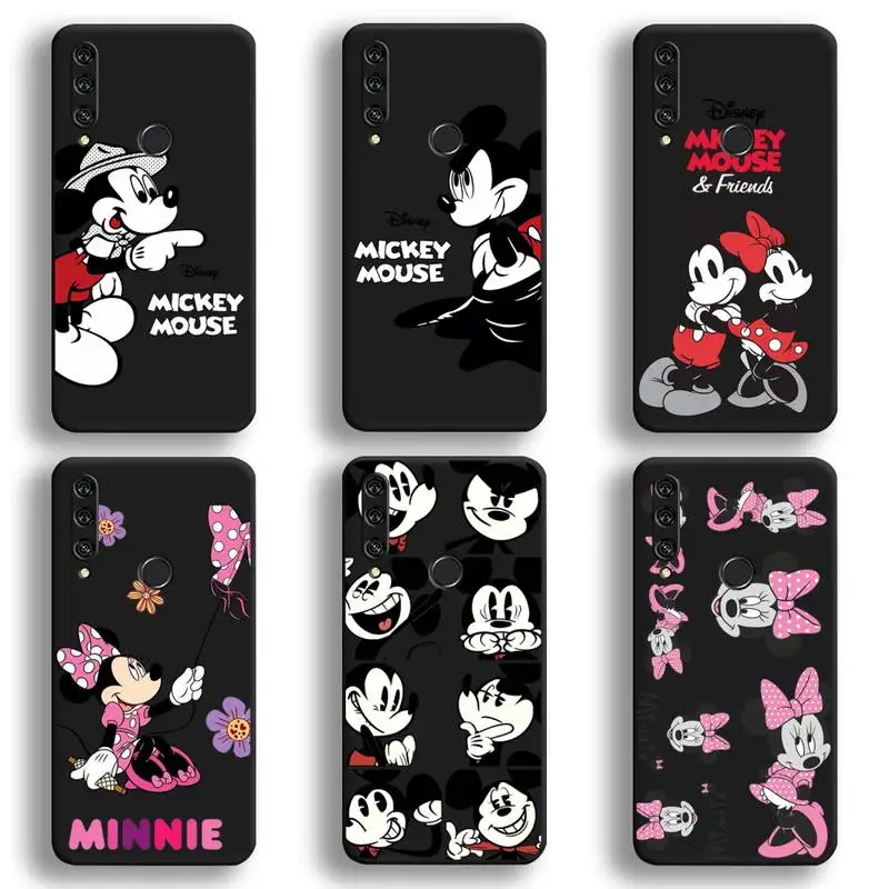 

Cute Mickey Minnie Mouse Phone Case For Huawei Y6P Y8S Y8P Y5II Y5 Y6 2019 P Smart Prime Pro