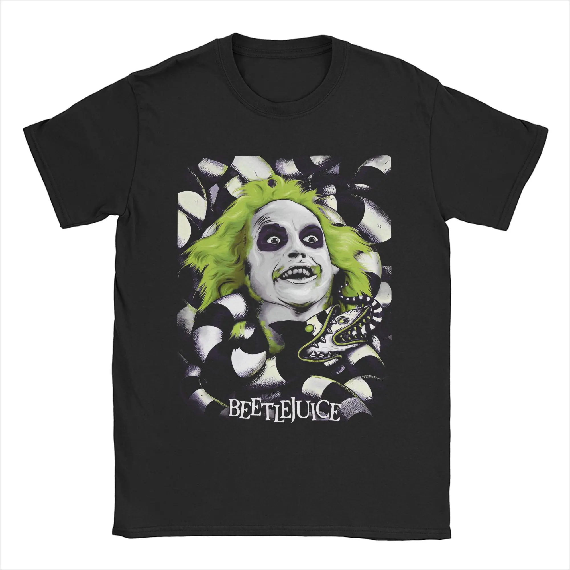 Забавная футболка B-Beetlejuices Spooky Movie Ghost мужские футболки из чистого хлопка с
