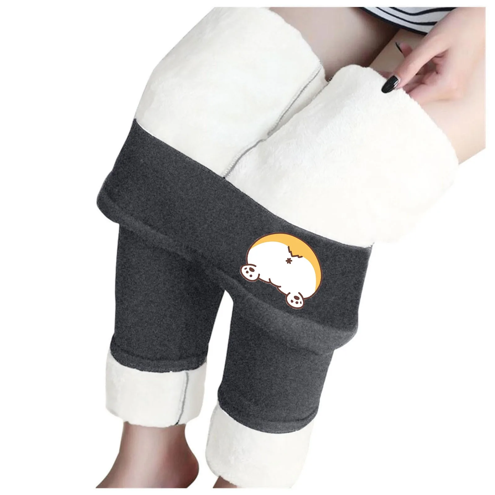 

Бархатные плотные леггинсы из овечьей шерсти, женское осенне-зимнее нижнее белье с принтом и высокой талией