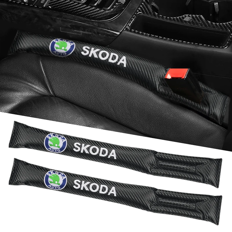 

1/2Pcs Leather Car Seat Gap Filler Plug Leak-proof Filling Strip Pad For Skoda Octavia Superb Rapid Kodiaq Fabia a7 Accessories