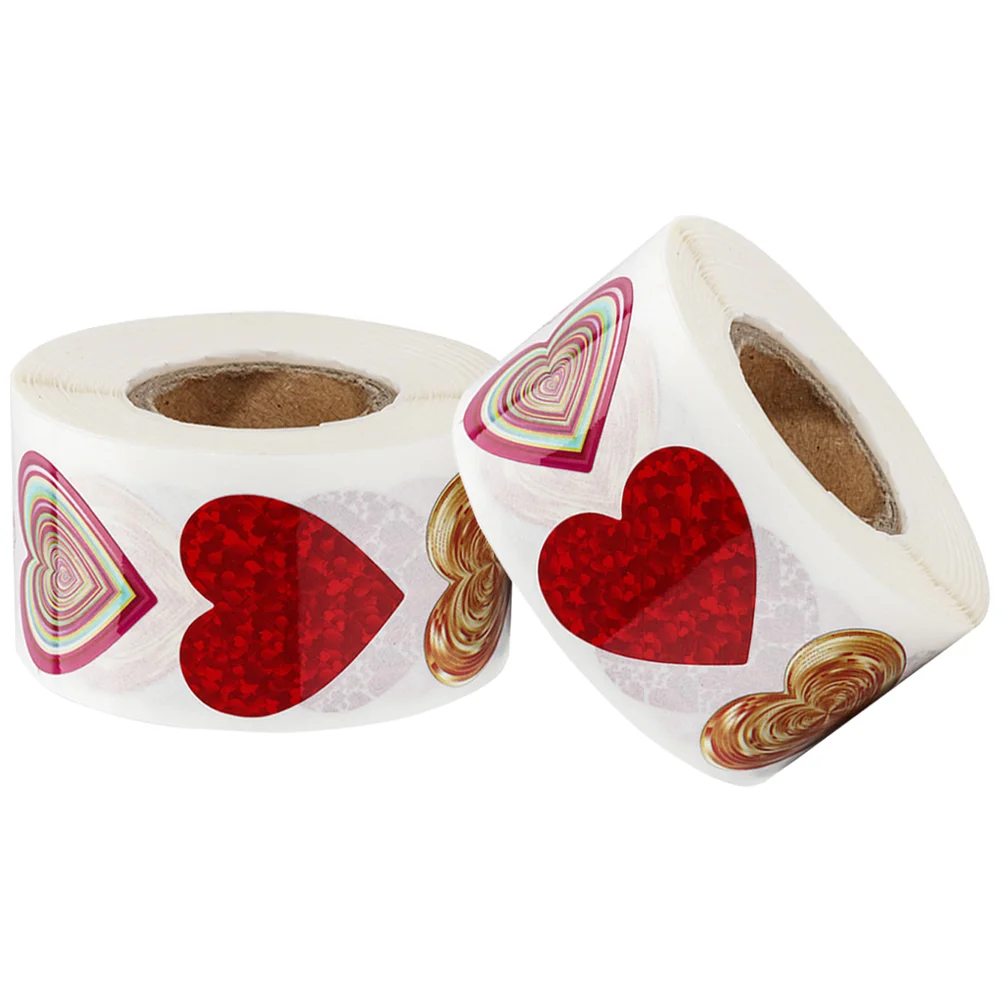 

Love Label Sticker Valentines Sealing Stickers Adhesive Labels Gift Favor Scratch Heart Wedding