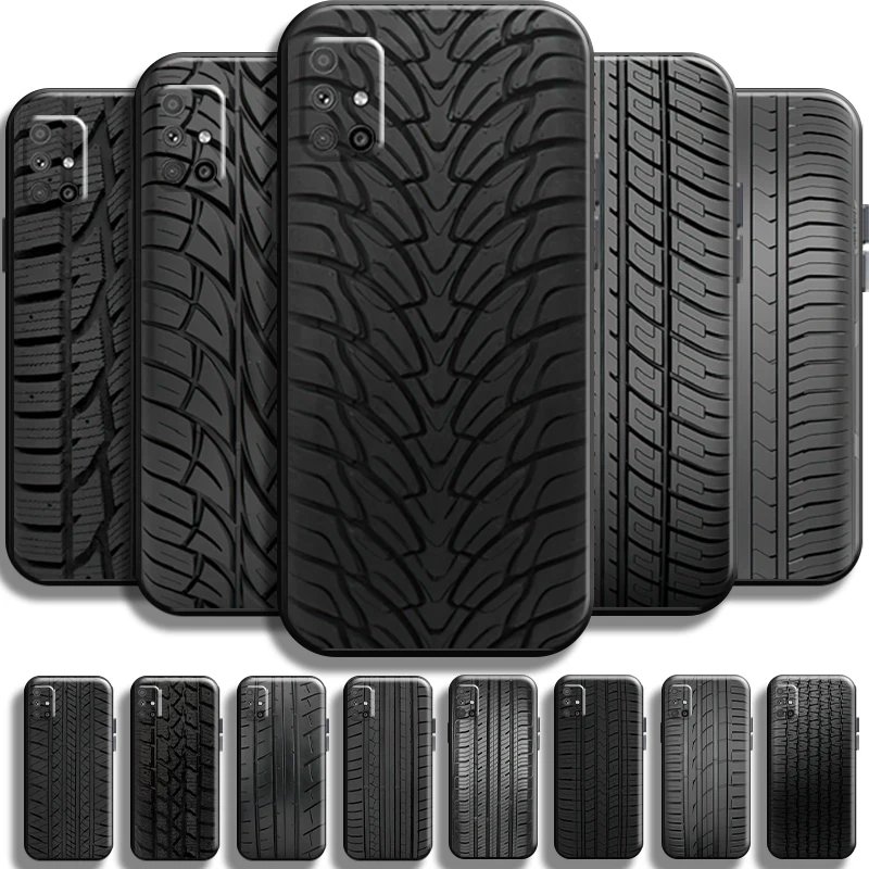 

Wheel Tyre Tread Stripe Black For Samsung Galaxy M51 Phone Case Funda TPU Back Full Protection Carcasa Black Cases Shockproof