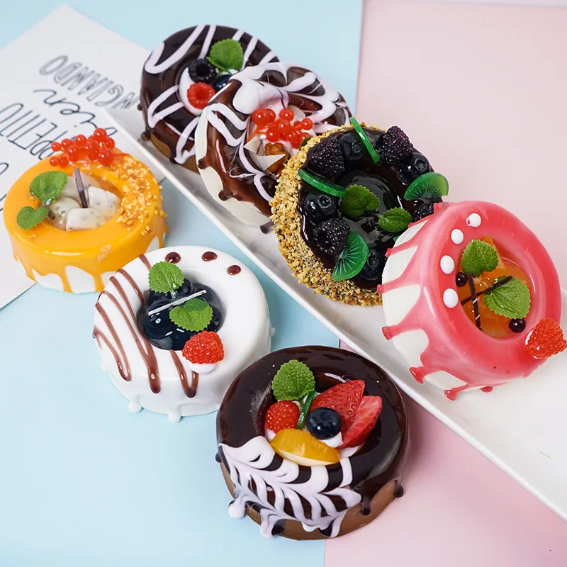 

Realistic Artificial Fake Cake Decorative Lovely Lifelike Cake Props Photography Props Crafts Home Decoration Food Props