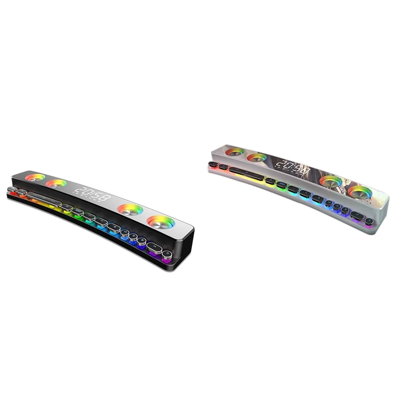 

Bluetooth Game Speaker Soundbar USB 3D Stereo Subwoofer AUX FM Indoor