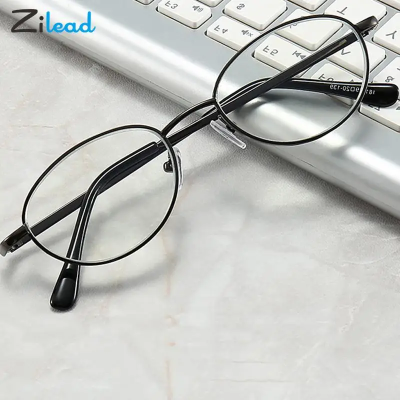 

Zilead Anti Blue Light Reading Glasses Women Men Metal Presbyopic Optical Eyewear Computer Reading Eyeglasses Diopters +1to+4