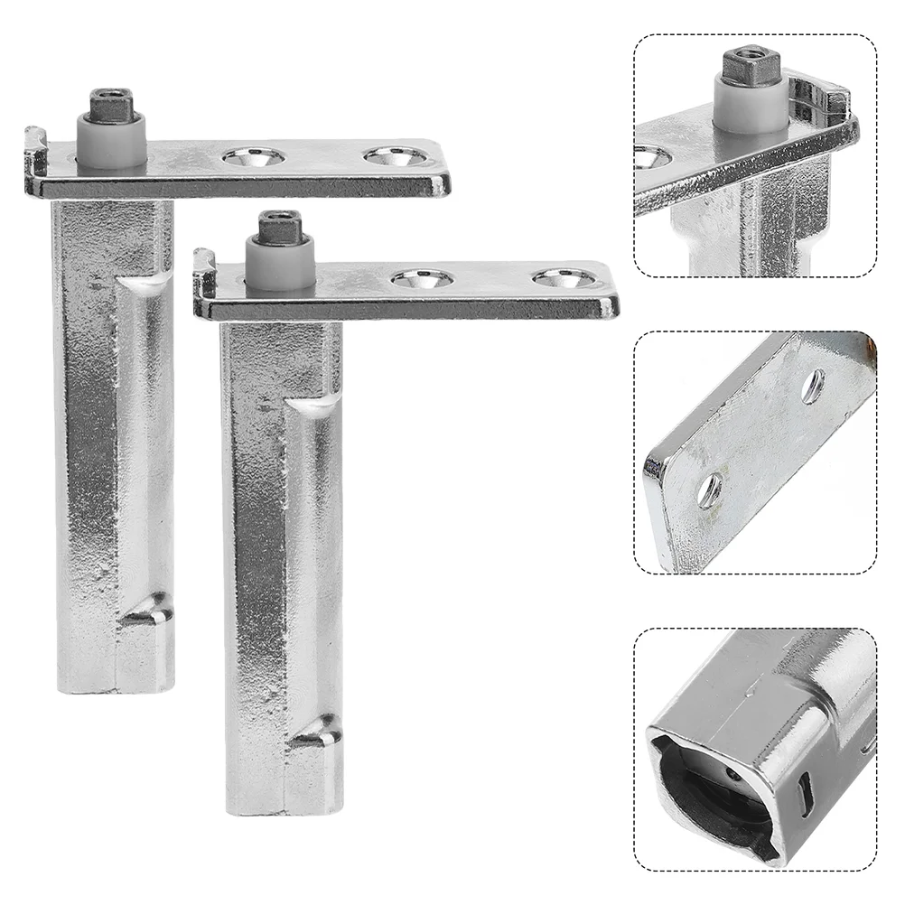 

2 Pcs Fridge Door Parts Freezer Hinge Automatic Replacement Metal Hinges Refrigerator Zinc Alloy