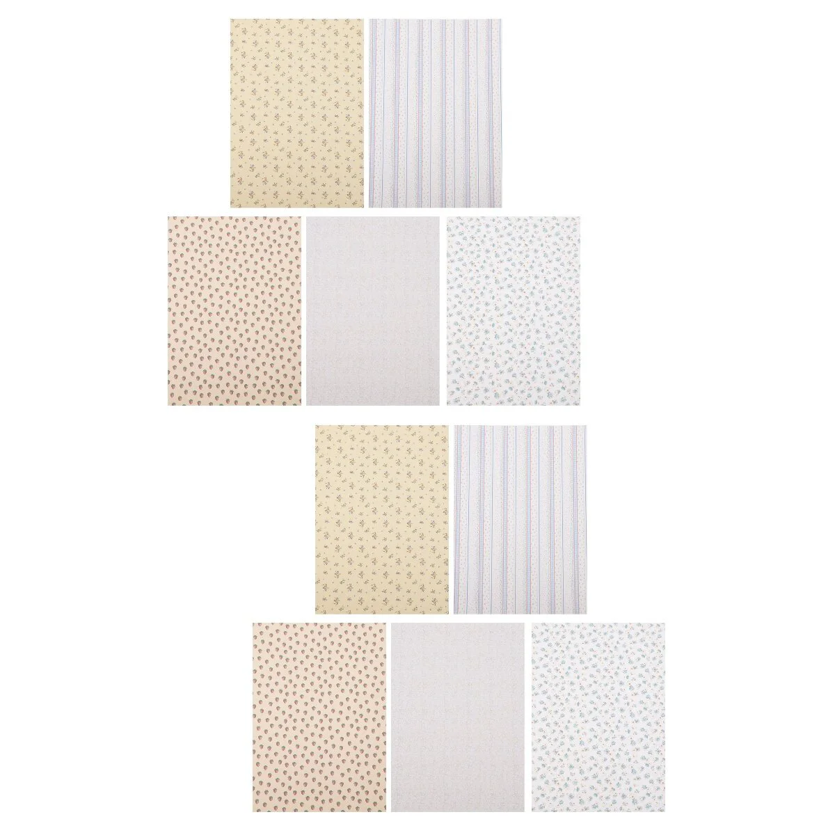 

10 Sheets Wall Decals Dollhouse Toys Miniature Accessories Kids Stickers Children's Small