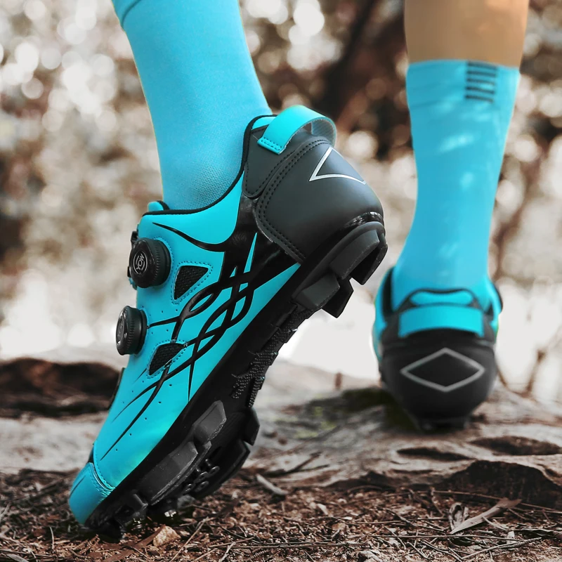 

Blue MTB Cycling Shoes Men Outdoor Sports Self-Locking Nonslip Mountain Bike Racing Women Road Bicycle Shoes Sapatilha Ciclismo