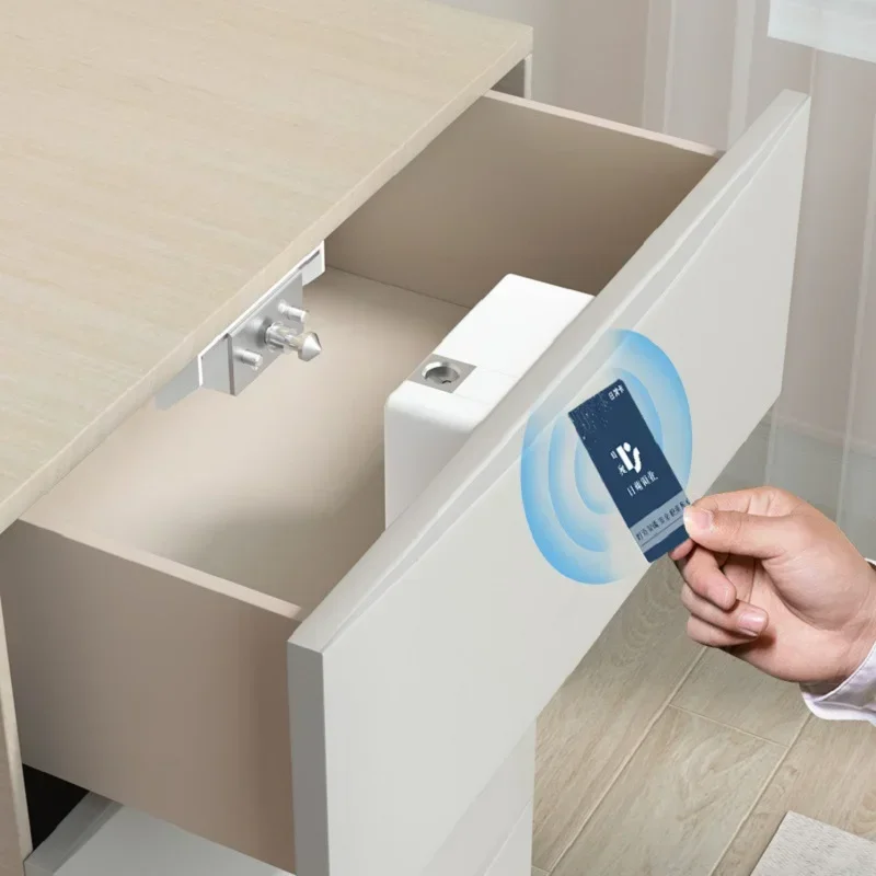 

Smart Wood Door Lock Invisible Electronic Lock RFID Card NFC Unlock Keyless Mailbox Cabinet Locker Furniture Drawer Smart Locks