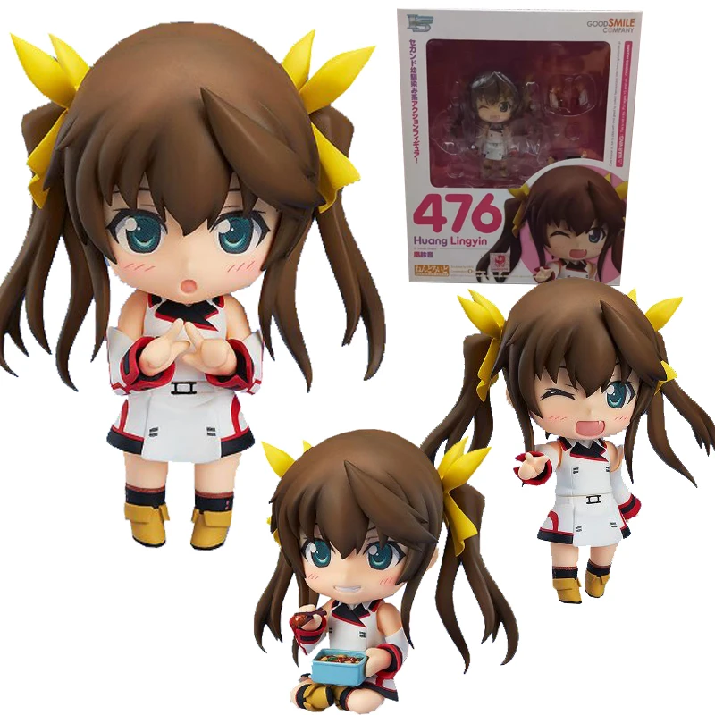 

Женская Оригинальная фигурка хорошей улыбки, модель NENDOROID Lingyin HUANG IS Infinite Stratos аниме, коллекционная игрушка, подарки