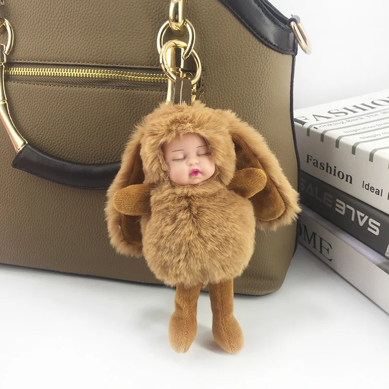 Новая милая плюшевая кукла для сна с длинными ушами Очаровательная кукла-брелок