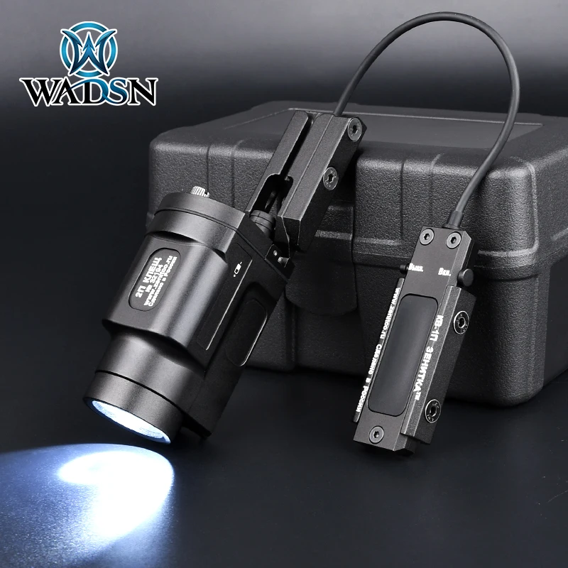 WADSN Tactical Flashlight KLESCH-2P GEN 2.0 LED Strobe Weapon light AK-SD Momentary With Remote Switch Hunting Rifle Lighting