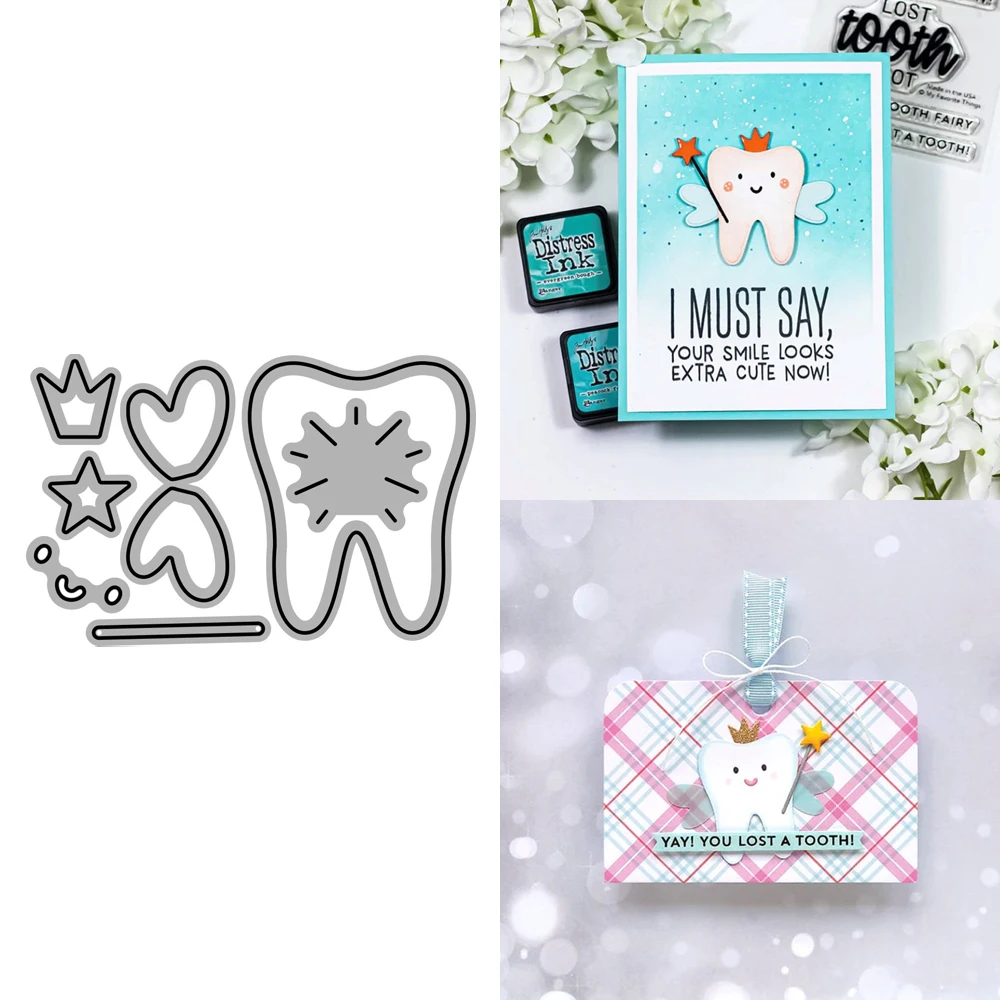 2023 AliliArts металлические режущие штампы зубы Фея Сделай Сам Скрапбукинг Фотоальбом