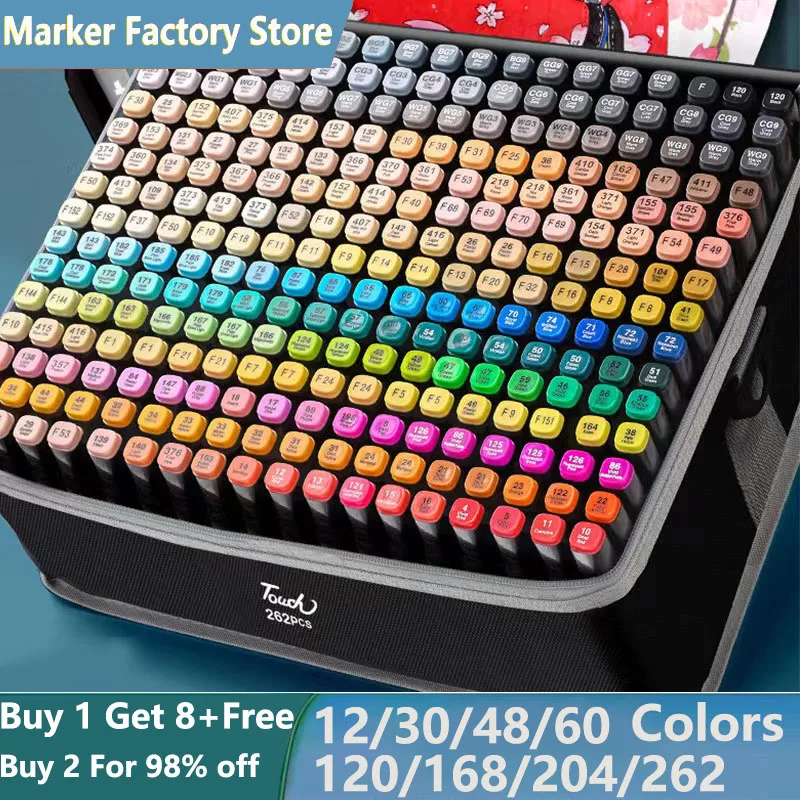 Dual Brush Painting Set Pen Manga Sketching Art Marker For Drawing Student School Buiness Supplies