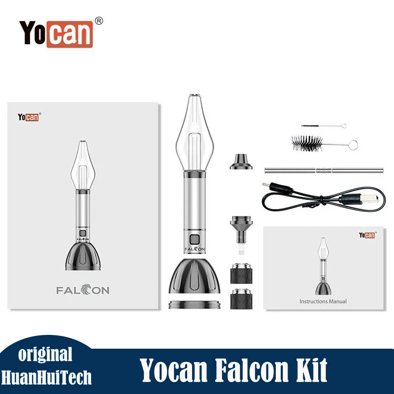 

Оригинальный комплект Yocan Falcon, 1000 мАч, третий уровень напряжения, длительная быстрая зарядка, вейп с катушкой QTC и блинчиков