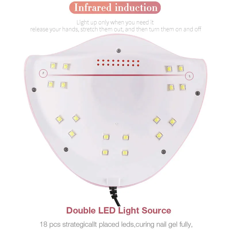 Сушилка для ногтей LED/UV-лак УФ-лампа Удлиняющий гель-лак лака Soak Off Lacquers Base Top Coat