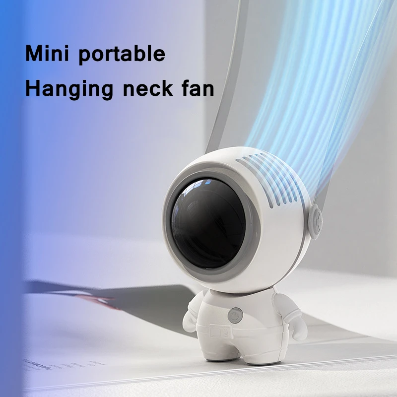 

Portable Hanging Neck Air Cooler 360° Rotation Mini Handheld Pocket Fan Desk Chargeable Ventilador 3-gear Wind for Outdoors Mute