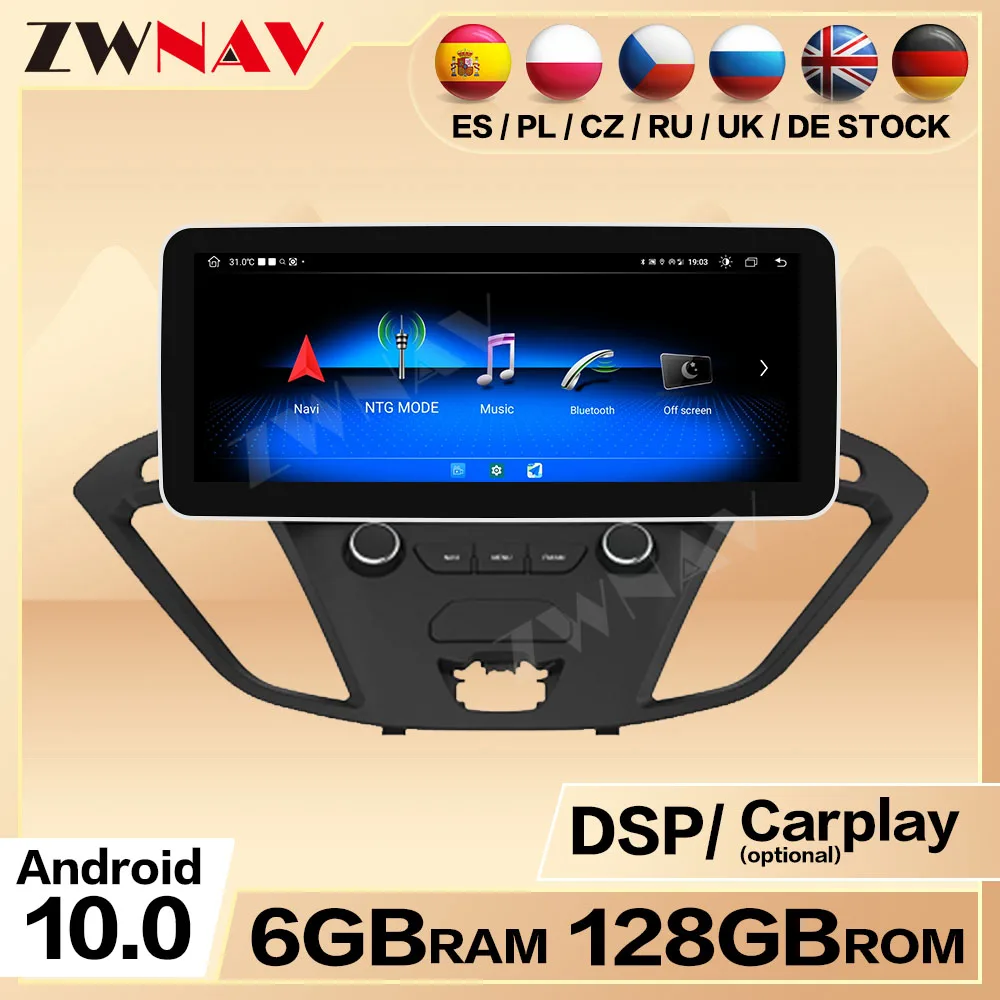 

Android Screen For Ford Transit （2017-2019）Tourneo 2016-2020Car Auto Radio Multimedia Stereo Carplay Bluetooth Head Unit Display