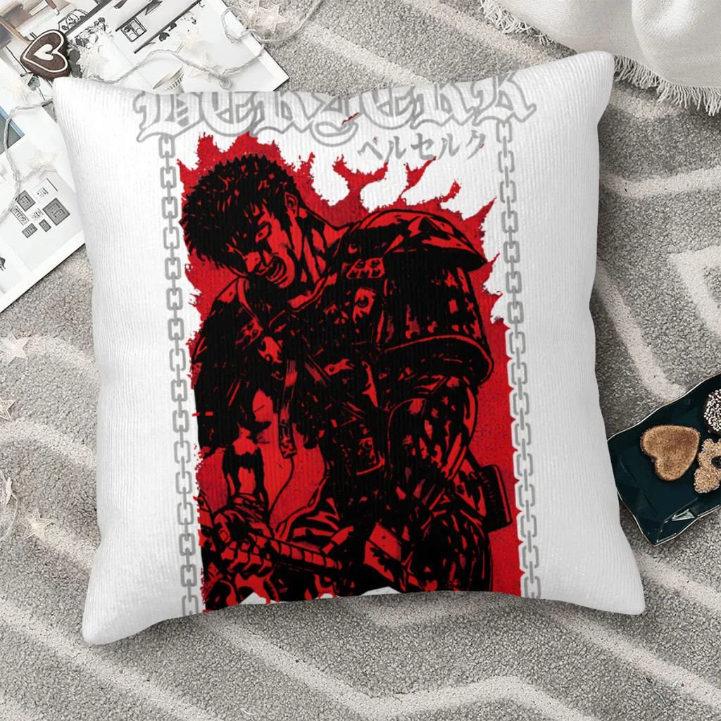 

Guts' Dream Polyester Cushion Cover Berserk Guts Griffith Behelit Manga Home Office Decorative Reusable Cojines Decorativos