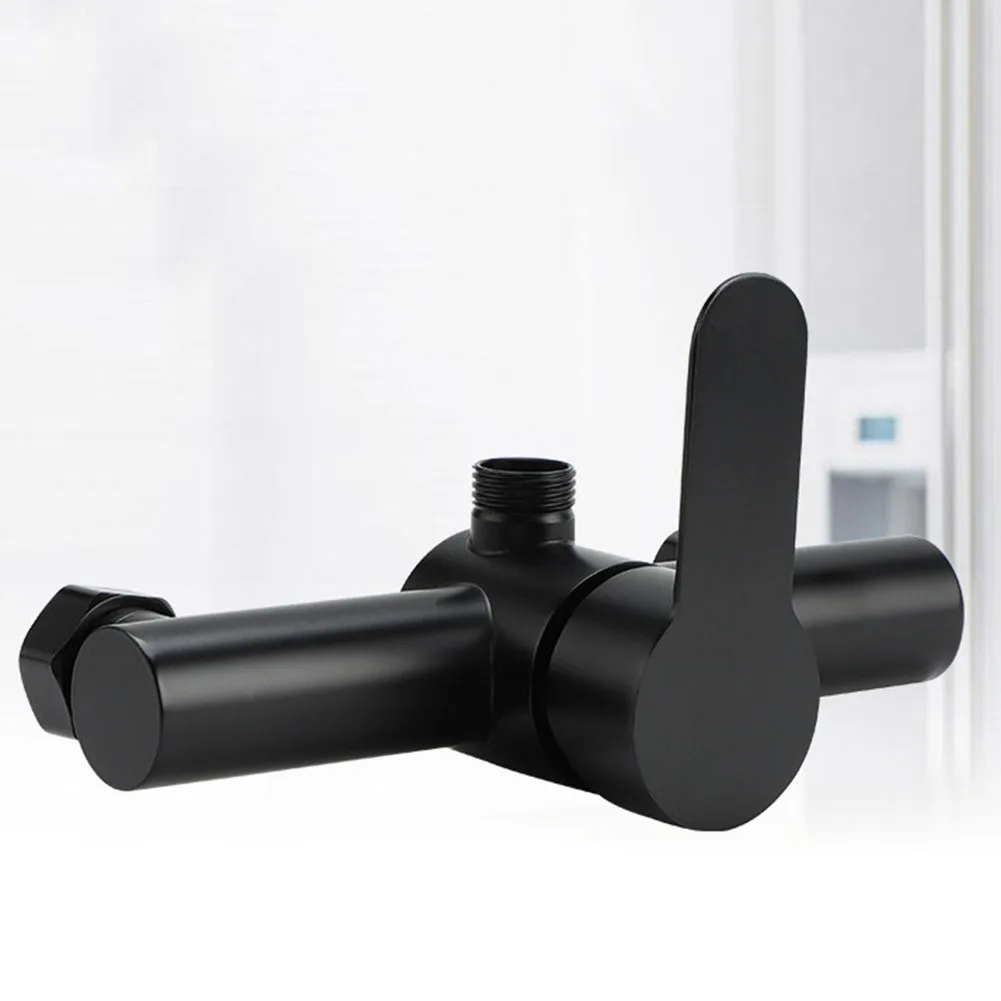 

Parts Shower Faucet 1Pcs 304 Stainless Steel Black Hot Cold Water Regulator Lifting Type Wall-mounted Brand New