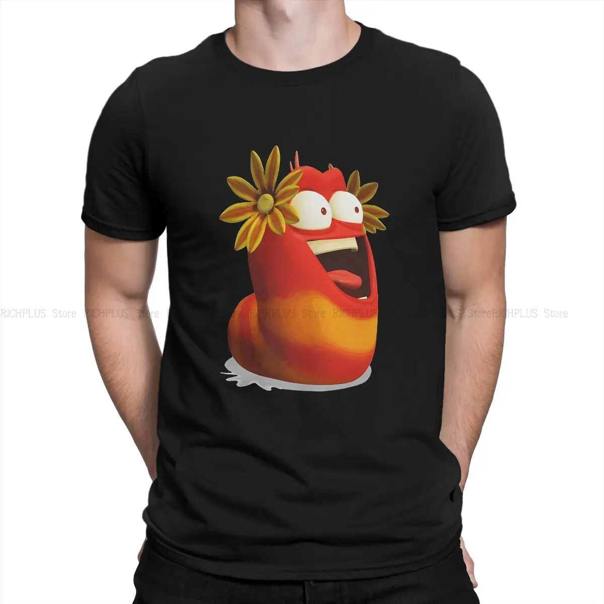 

Larva Cartoon Men's TShirt Animasi Art Individuality T Shirt Graphic Sweatshirts New Trend