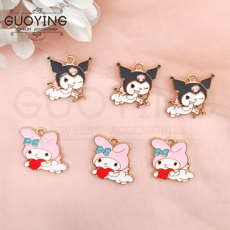 

10pcs Alloy Dripping Charm Earrings Pendant Cartoon Charm Small Pendant DIY Bracelet Pendant Necklace Jewelry Accessories
