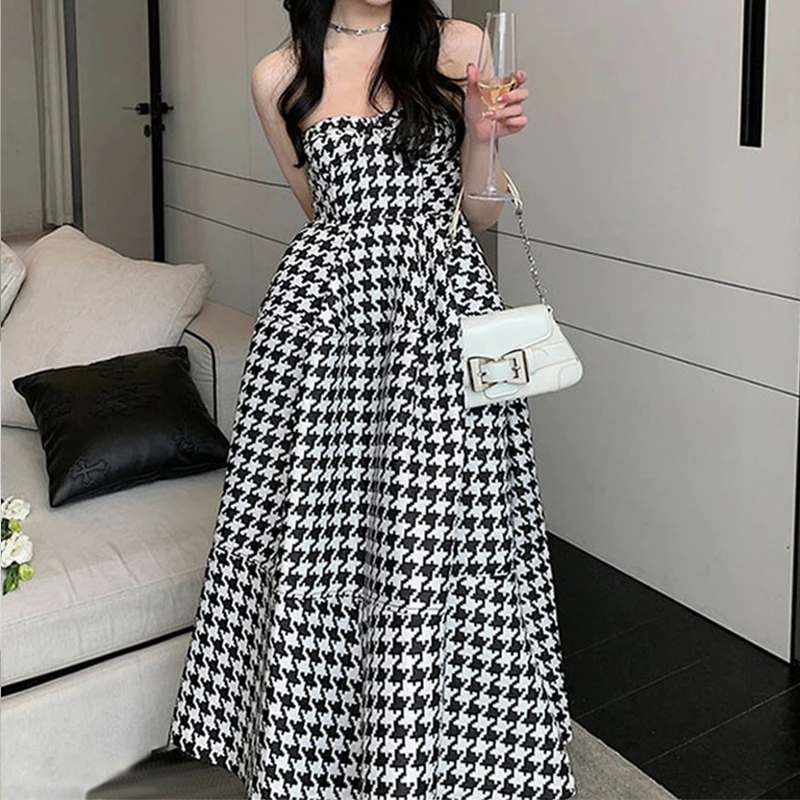 

Leopard Printed Dress Woman Cloth High Waist Chic O-neck Dresses Long-sleeve Chic Korean Vestidos Elegant Clothing 2022 Spring