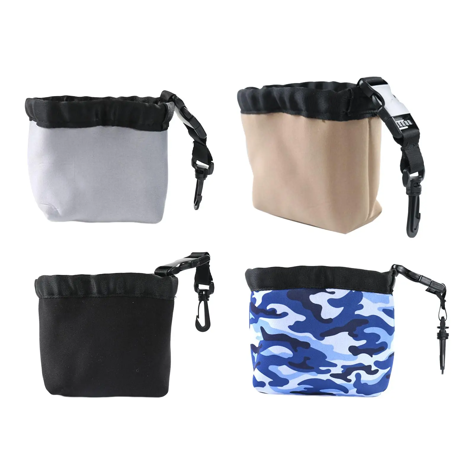 

Golf Ball Cleaning Bag Golf Club Cleaner Lightweight Golf Ball Bag Waterproof Fabric Golf Ball Cleaner Pouch Gifts for Men Women