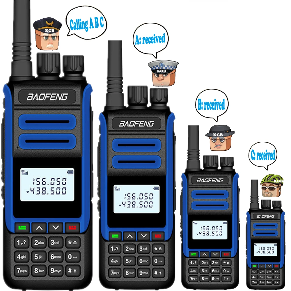 2pcs baofeng bf h7 powerful walkie talkie 10w portable cb radio fm transceiver 2200mah dual band two way radio better uv5r uv82 free global shipping