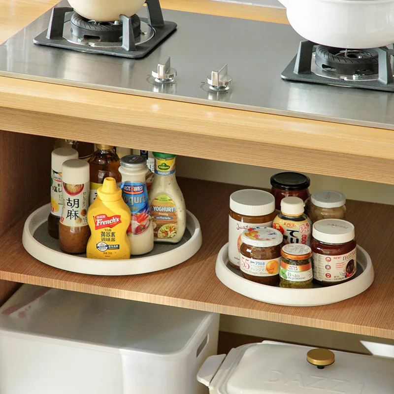 

Circular Multifunctional Sorting and Storage Rack kitchen Rotatable Seasoning Storage Rack Seasoning Oil Salt Soy Sauce Vinegar