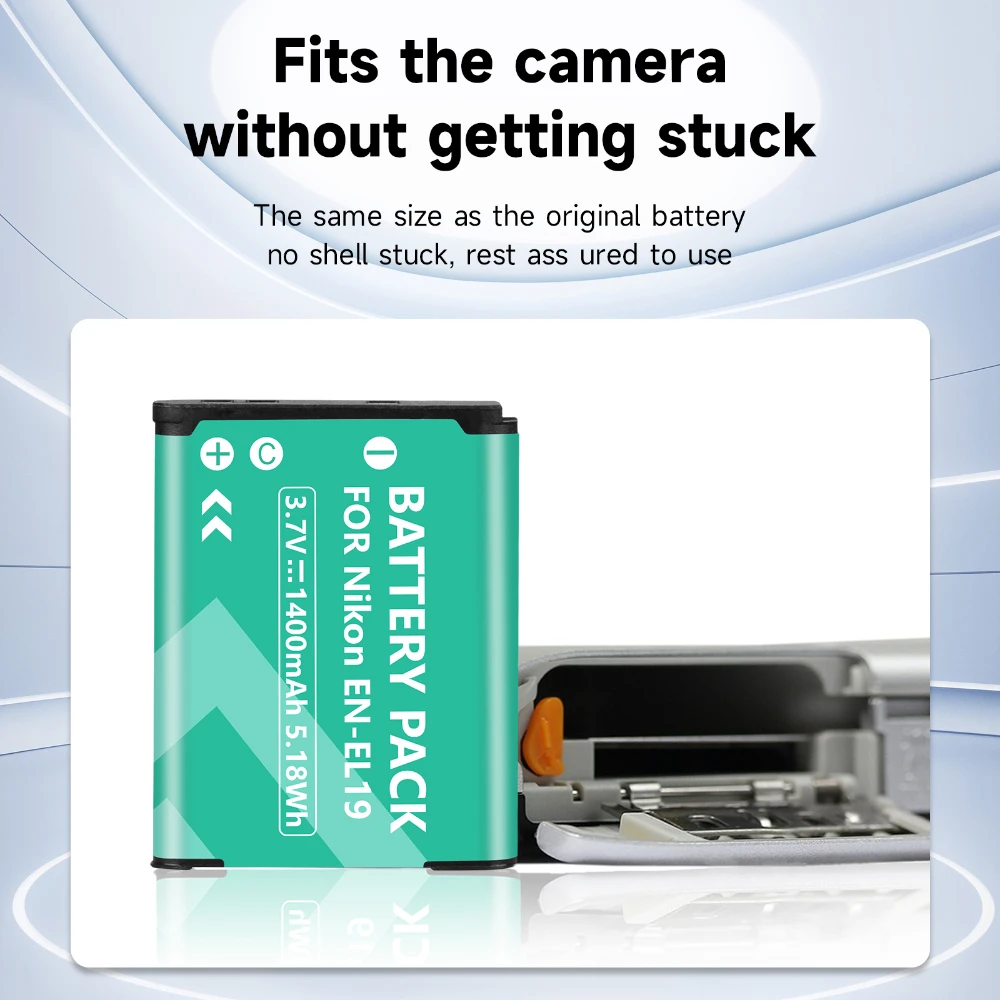 Аккумулятор для Nikon Coolpix S2500 S3100 S2600 W100 W150 S3300 S4300 S3200 S3500 ENEL19