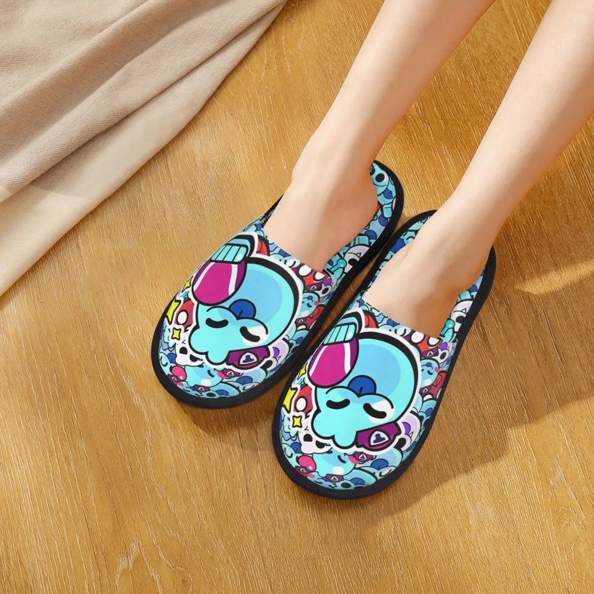 Домашние тапочки Brawll Emz Spike Squeak противоскользящие домашние с героями