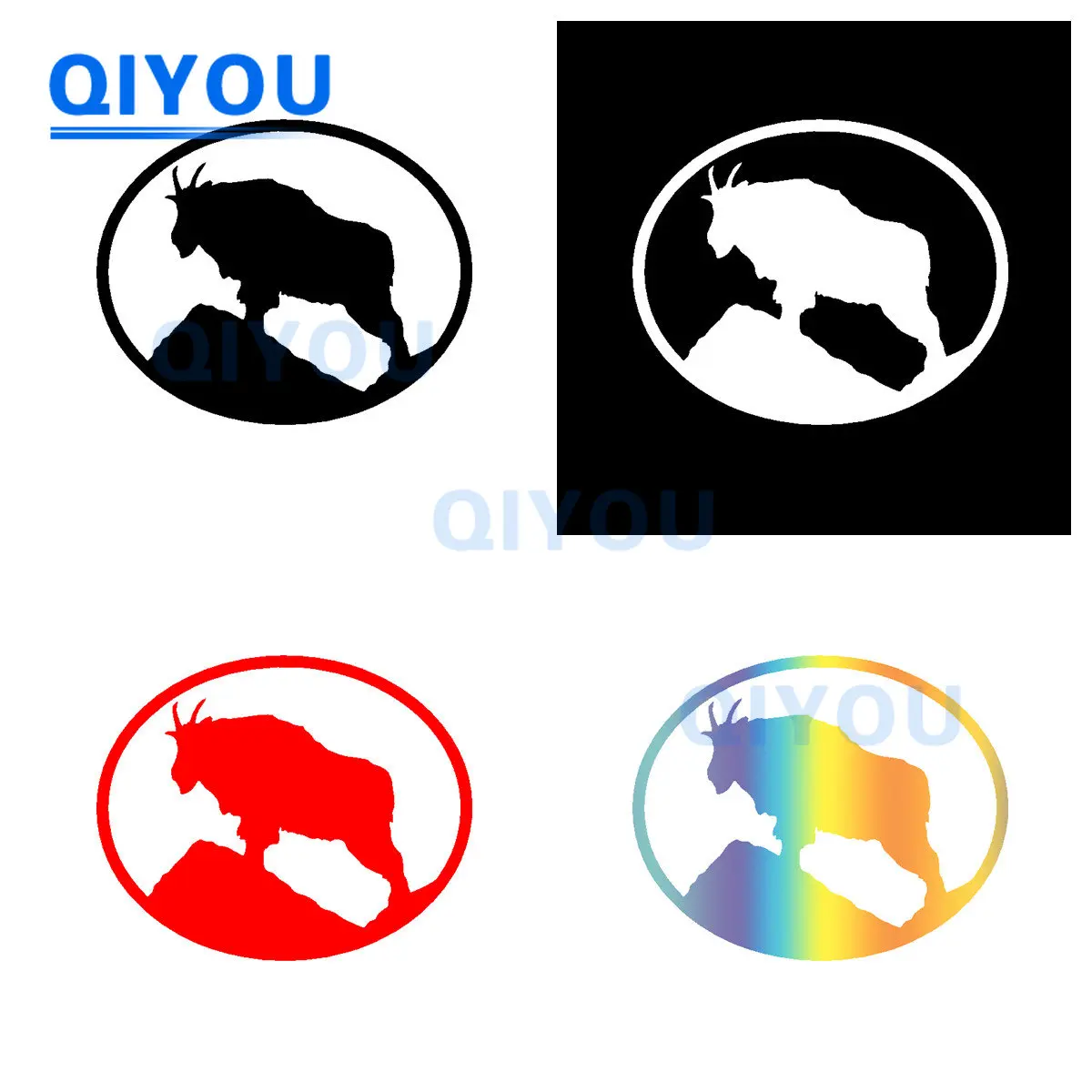 

Personalized Body Decoration Goat Billy Oval Love Car Stickers for Die-cut PVC Decal Used for Car Body Windshield Pull Rod Boxes