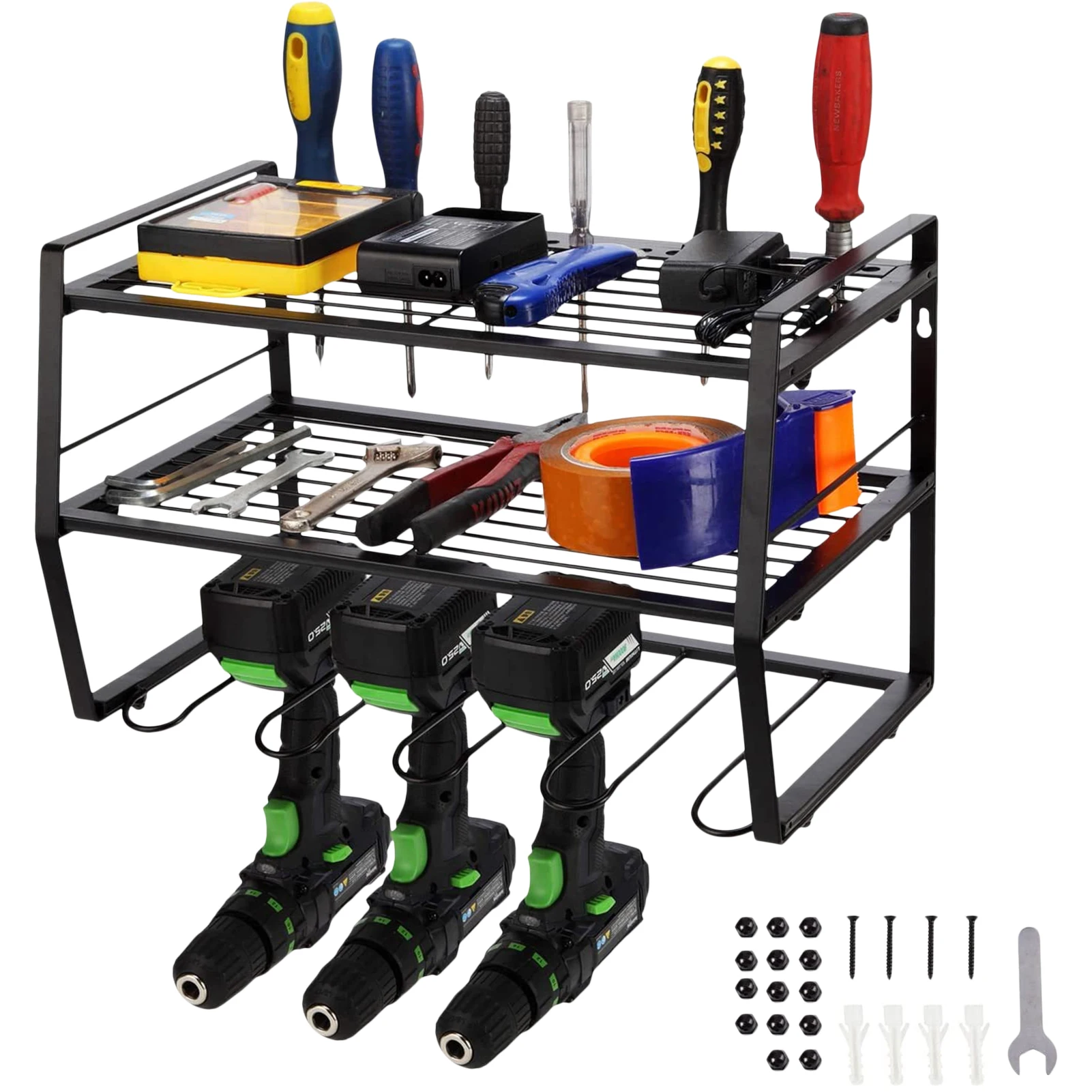 

Electric Drill Storage Rack Power Tool Organizer Hangings Wall Mounted Organizer Storage Rack For Handheld & Power Tools
