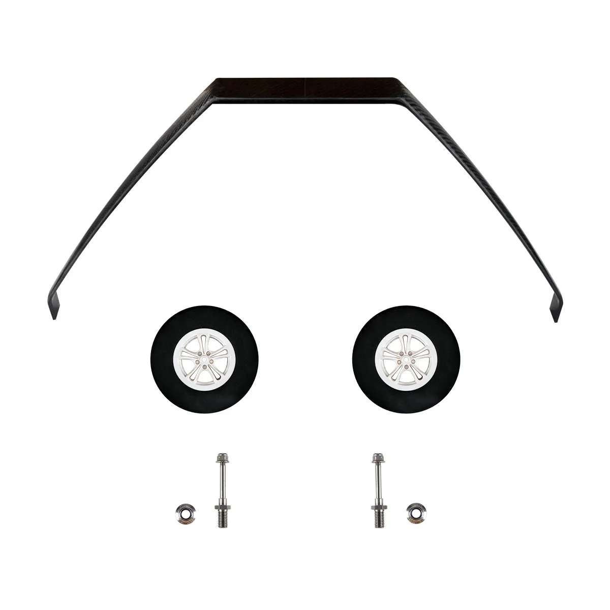 

Комплект шасси из углеродного волокна со стандартной осью для модели самолета яка 150CC с фиксированным крылом RC