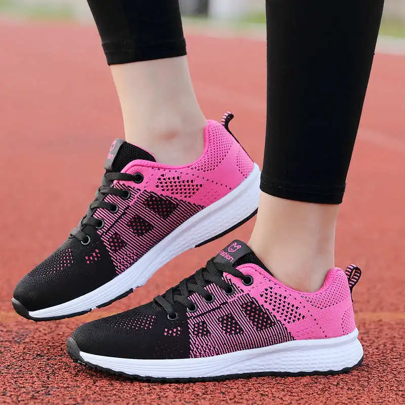 

Fashionable Sports Shoes Sheos Sneakers Woman Red Sport Shoes Woman Height Increase Womens Running Sneakers Souliers Tennis Sho