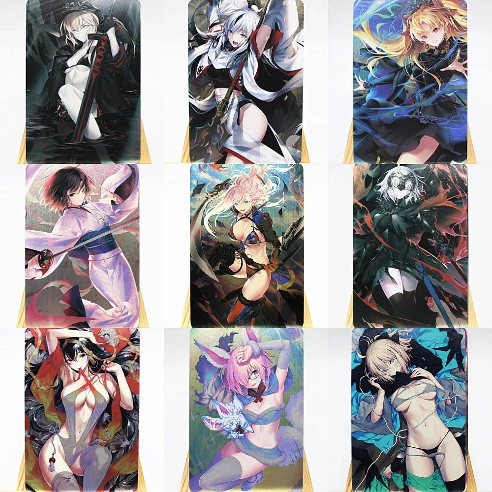 9/набор аниме флэш-карт карта красоты коллекция кавайная девушка - купить по