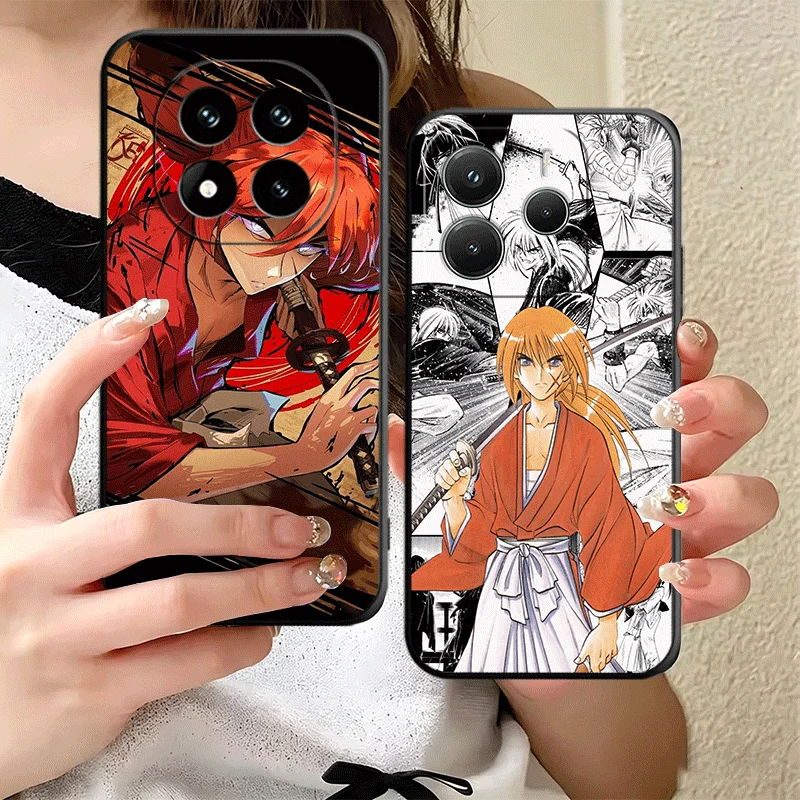 Фото Мягкий силиконовый чехол для телефона Xiaomi Redmi Note 15 14 13 12 с аниме-дизайном Rurouni Kenshin, для моделей 11 Pro Plus 12S 11S 10S 10 11T 5G №2