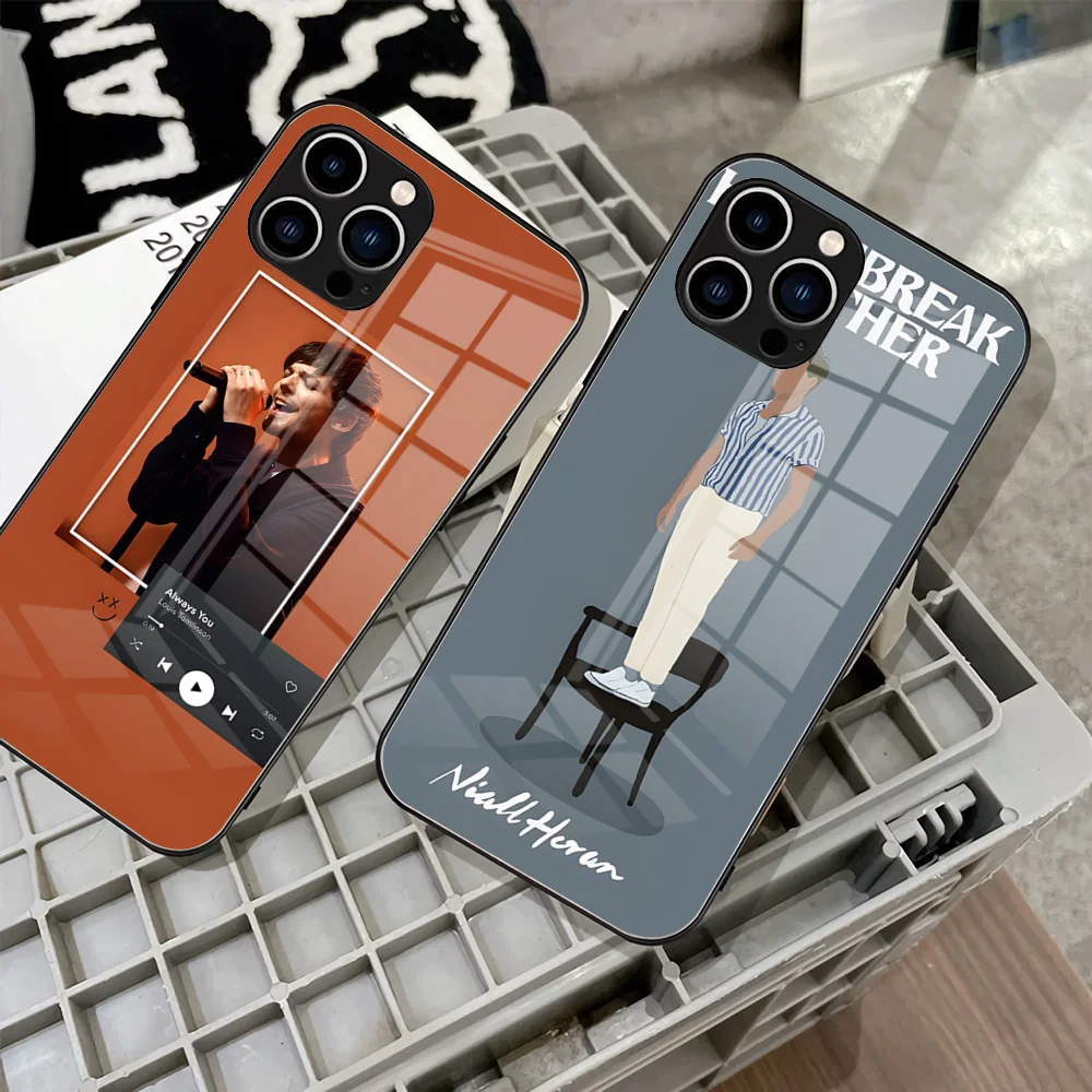 Чехол для телефона Niall Horan 2023 для IPhone 15 14 Pro 13 11 12 XR XS MAX 7/8 X Plus 13, черные стеклянные чехлы Чехол для телефона Niall Horan 2023 для IPhone 15 14 Pro 13 11 12 XR XS MAX 7/8 X Plus 13, черные стеклянные чехлы