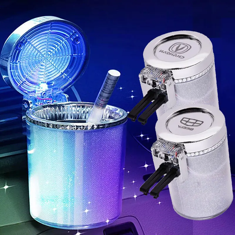 

Car Color Ashtray with LED Interior Decoration for Mustang 2005 2006 2007 2008 2009 2013 2015 Pickguard GT5.0 SPEC Accessories